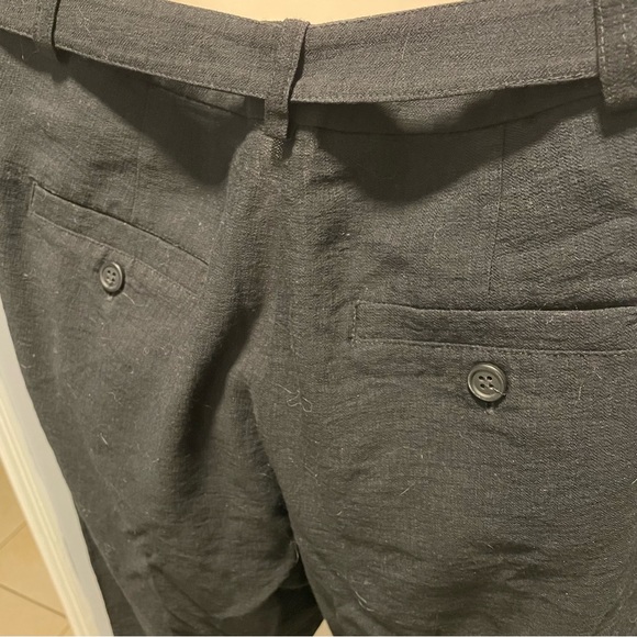 🌸3 for $20 TOPSHOP Black Linen Pants Size M - Picture 14 of 15